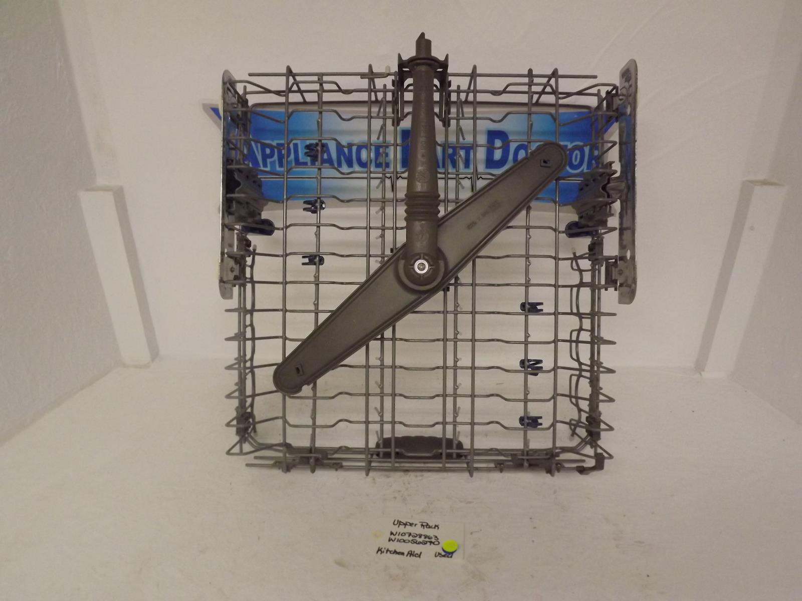 KitchenAid Dishwasher W10728863 W10056270 Upper Rack Used KitchenAid Dishwasher W10728863 W10056270 Upper Rack Used